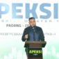 Wali Kota Padang Fadly Amran menyambut kedatangan delegasi Komwil I APEKSI di Kota Padang melalui Welcome Dinner di Hotel Santika Padang, Selasa (29/9/2026). (Foto: Pemko Padang)