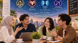 Ilustrasi zodiak beruntung 15 September 2026. (Foto: AI Generated)