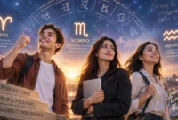 Ilustrasi zodiak beruntung 8 September 2026. (Foto: AI Generated)