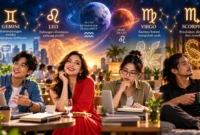 Ilustrasi zodiak paling beruntung 29 September 2026. (Foto: AI Generated)