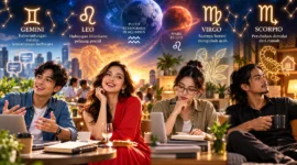 Ilustrasi zodiak paling beruntung 29 September 2026. (Foto: AI Generated)