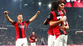 Pemain AC Milan merayakan gol ke gawang RB Salzburg. (Foto: IG @acmilan)