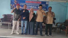 Anggota DPRD Sumbar, Ali Muda, SH, saat sosialisasi Perda Sumbar Nomor 12 Tahun 2017 tentang Kepemudaan. (Foto: Ist) 