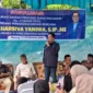 Ketua Komisi IV DPRD Sumbar, Doni Harsiva Yandra saat sosialisasi Perda Nomor 4 Tahun 2023 tentang Penanggulangan Bencana di Nagari Koto Berapak. (Foto: Ist)