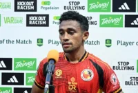 Pemain Semen Padang FC Ari Maring dinobatkan sebagai Player of the Match. (Foto: ileague.id)