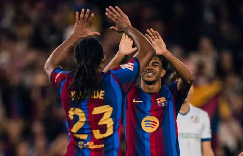 Barcelona menang 3-0 atas Getafe di LaLiga 2026/2027. (Foto: IG @fcbarcelona)