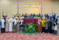Anggota DPRD Sumbar Gustami Hidayat saat Bimtek Kapasitas SDM dan Partisipasi Perempuan di Bidang Politik. (Foto: Ist) 