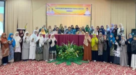 Anggota DPRD Sumbar Gustami Hidayat saat Bimtek Kapasitas SDM dan Partisipasi Perempuan di Bidang Politik. (Foto: Ist) 