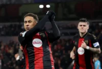Pemain Bournemouth merayakan gol ke gawang AC Milan. (Foto: IG @afcb)