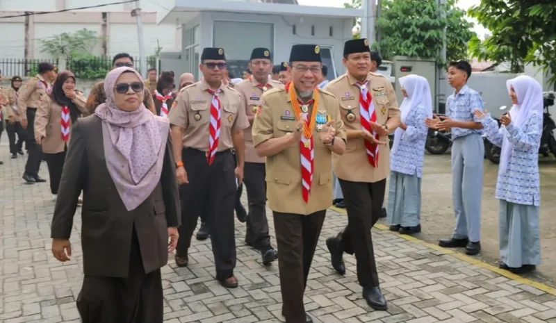 Wakil Wali Kota Padang Maigus Nasir membuka CSC Lustrum XII SMK SMTI Padang, Kamis (8/10/2026). (Foto: Pemko Padang)