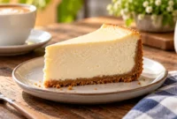 Ilustrasi cheesecake. (Foto: AI Generated)