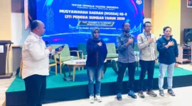 Defri Mulyadi kembali terpilih sebagai Ketua IJTI Sumbar 2026–2030. (Foto: IJTI Sumbar)