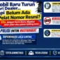 Ditlantas Polda Sumbar mengingatkan pemilik mobil baru agar tidak berkendara tanpa TNKB resmi. (Foto: Ditlantas Polda Sumbar)