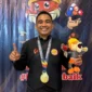 Edo Vernando meraih emas pertama biliar Kota Padang di Porprov Sumbar 2026. (Foto: Pemko Padang)