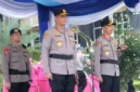 Polda Sumbar menggelar Farewell Parade melepas Kapolda Sumbar lama Irjen Pol Djati Wiyoto Abadhy dan selanjutnya menyerahkan estafet kepemimpinan kepada Kapolda Sumbar yang baru, Irjen Pol Jawari. (Foto: Polda Sumbar)