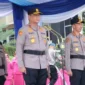 Polda Sumbar menggelar Farewell Parade melepas Kapolda Sumbar lama Irjen Pol Djati Wiyoto Abadhy dan selanjutnya menyerahkan estafet kepemimpinan kepada Kapolda Sumbar yang baru, Irjen Pol Jawari. (Foto: Polda Sumbar)