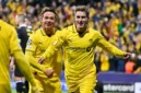 Pemain Bodo/Glimt Fredrik Sjøvold merayakan golnya ke gawang Borussia Dortmund. (Foto: IG @bodoglimt)