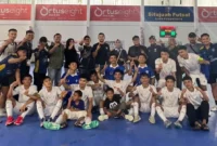 Tim futsal Kota Payakumbuh memastikan tiket final Porprov XVI Sumbar 2026 setelah mengalahkan Kabupaten Solok dengan skor telak 9-1. (Foto: MC Payakumbuh)