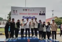 Atlet Gateball Kota Padang, Rudalfo dan Robby Darwis sukses meraih medali emas pada nomor pertandingan Double Putra. (Foto: Pemko Padang)