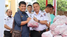 Pemko Payakumbuh menggelar Gerakan Pangan Murah di Kantor Camat Payakumbuh Selatan, Rabu (21/10/2026). (Foto: MC Payakumbuh)