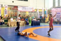 Gulat Kota Padang meraih 4 emas, 2 perak, dan 1 perunggu pada hari pertama Porprov Sumbar 2026. (Foto: Pemko Padang)