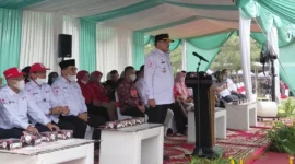 PMI Padang menggelar kegiatan Galang Kreativitas Relawan di Lapangan Apeksi  Balai Kota Padang Aie Pacah, Sabtu (17/10/2026). (Foto: Pemko Padang)
