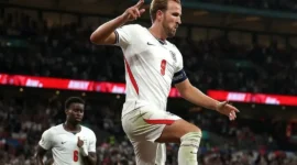Harry Kane mencetak dua gol ke gawang Ceko dalam lanjutan UEFA Nations League 2026/2027 di Stadion Wembley, London, Rabu (7/10/2026) dini hari WIB. (Foto: IG @england)