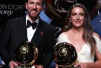 Harry Kane dan Alexia Putellas. (Foto: IG @ballondorofficial)