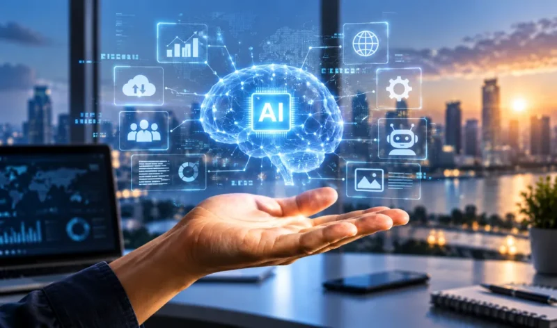 Ilustrasi Artificial intelligence. (Foto: AI Generated)
