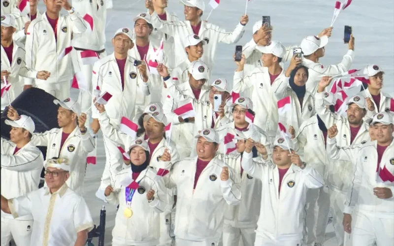 Kontingen Indonesia mengakhiri perjuangan di ajang Asian Games Aichi-Nagoya 2026 dengan torehan lima medali emas. (Foto: Gilang/Kemenpora.go.id)
