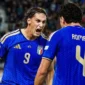 Pemain Italia merayakan gol ke gawang Turki pada lanjutan UEFA Nations League di Stadion Dall'Ara, Bologna, Selasa (6/10/2026) dini hari WIB. (Foto: IG @azzurri)