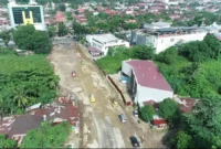 Pemko Padang mulai membangun jalan tembus Lolong Belanti–Khatib Sulaiman dan ditargetkan rampung pada Desember mendatang. (Foto: Pemko Padang)