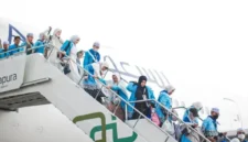 Jemaah haji saat kembali ke Tanah Air. (Foto: Kemenhaj)
