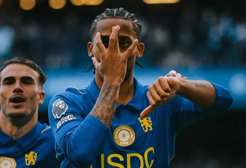 Joao Pedro merayakan gol ke gawang Bournemouth dalam lanjutan Liga Inggris 2026/2027 di Stamford Bridge, Sabtu (10/10/2026) malam WIB. (Foto: IG @chelseafc)