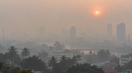 Ilustrasi kabut asap. (Foto: AI Generated)