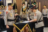 Kapolri Jenderal Suyudi Ario Seto memimpin pelantikan dan sertijab sejumlah Pati dan Pamen Polri di Rupattama Mabes Polri, Jakarta, Sabtu (3/10/2026) malam. (Foto: Humas Polri)