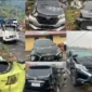 Tujuh kendaraan terlibat kecelakaan beruntun di Panyalaian, Tanah Datar. (Foto: Satlantas Polres Padang Panjang)