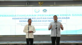 Kepala BGN Sudaryono dalam agenda penandatanganan PKS BGN dan KKP di Jakarta, Rabu (30/9). (Foto: Biro Hukum dan Humas BGN)