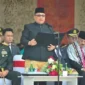 Ketua DPRD Sumbar Muhidi membacakan Ikrar Hari Kesaktian Pancasila, Kamis (1/10/2026). (Foto: Ist)