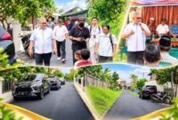 Ketua DPRD Sumbar Muhidi saat berkunjung ke jalan Fisika, Kelurahan Limau Manis Selatan. (Foto: Ist)