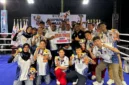 Kickboxing Kota Padang juara umum Porprov XVI Sumbar 2026 dengan raihan 15 emas, satu perak, dan tiga perunggu. (Foto: Pemko Padang)