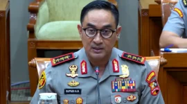 Komjen Pol Suyudi Ario Seto saat menjalani uji kelayakan dan kepatutan (fit and proper test) sebagai calon Kapolri di Komisi III DPR, Kamis (1/10/2026). (Foto: Ist) 