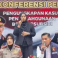 Dirreskrimsus Polda Sumbar, Kombes Pol Siswantoro dalam konferensi pers pengungkapan kasus penyalahgunaan BBM bersubsidi di Mapolda Sumbar. (Foto: Polda Sumbar)