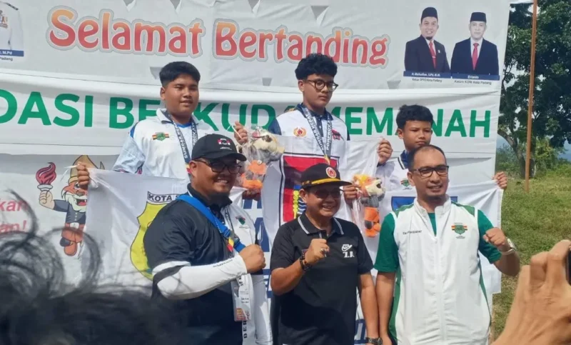 Kota Padang juara umum berkuda memanah Porprov Sumbar XVI 2026. (Foto: Pemko Padang)