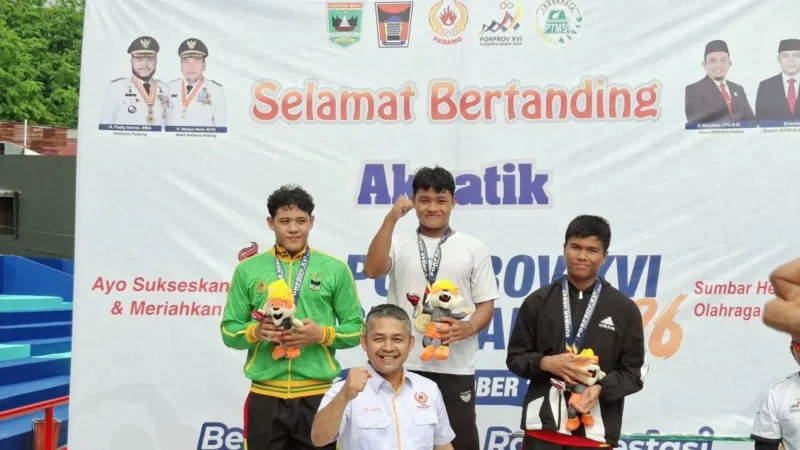 Kota Padang memimpin klasemen Porprov XVI Sumbar 2026