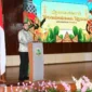 
Wali Kota Padang Fadly Amran menjadi narasumber sekaligus membuka LKMM-TM Nasional 2026 di Convention Hall Unand, Kamis (29/10/2026). (Foto: Pemko Padang)