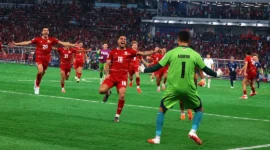 Luapan kegembiraan pemain Indonesia usai mengalahkan Thailand dalam adu pinalti di final FIFA ASEAN Cup 2026. (Foto: IG @fifaworldcup)