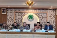 Silaturahim MUI dengan Kemenpar mengenai konser Andrea Bocelli dan dilanjutkan Rapat Dewan Pimpinan MUI di Kantor MUI Pusat, Menteng, Jakarta Pusat, Selasa (13/10/2026). (Foto: Sadam/MUI Digital)