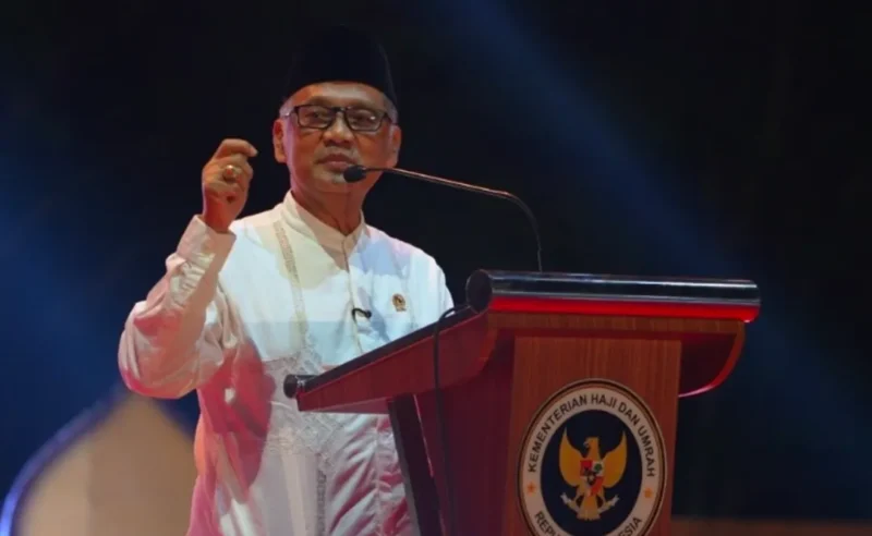 Menhaj Mochamad Irfan Yusuf saat UMKM Expo Sulsel 2026 di Gowa, Sabtu (17/10/2026). (Foto: Kemenhaj)