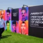 Menpar Widiyanti Putri Wardhana saat menghadiri upacara pembukaan MotoGP Mandalika 2026 di Pertamina Mandalika International Circuit, NTB, Minggu (11/10/2026). (Foto: Kemenpar)